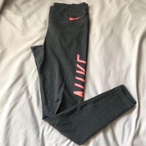 Nike workout leggings Dri Fit Grey